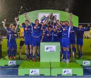 22 September 2017; Kenny Browne, left, captain of Waterford FC and Patrick McClean lifts the first division trophy as his team-mates celebrate after the SSE Airtricity League First Division match between Waterford FC and Longford Town at the RSC in Waterford. Photo by Matt Browne/Sportsfile