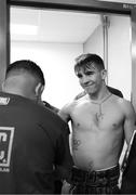 22 September 2017; Michael Conlan prepares for his featherweight bout against Kenny Guzman at the Convention Center in Tucson, Arizona. Photo by Mikey Williams/Top Rank/Sportsfile