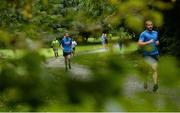 23 September 2017; parkrun Ireland in partnership with Vhi, added their 68th event on Saturday, September 23rd, with the introduction of the Corkagh parkrun. parkruns take place over a 5km course weekly, are free to enter and are open to all ages and abilities, providing a fun and safe environment to enjoy exercise. To register for a parkrun near you visit www.parkrun.ie. New registrants should select their chosen event as their home location. You will then receive a personal barcode which acts as your free entry to any parkrun event worldwide. Pictured are runners during the parkrun at Corkagh Park, Corkagh Demesne, Clondalkin, in Dublin. Photo by Piaras Ó Mídheach/Sportsfile