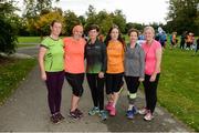 23 September 2017; parkrun Ireland in partnership with Vhi, added their 68th event on Saturday, September 23rd, with the introduction of the Corkagh parkrun. parkruns take place over a 5km course weekly, are free to enter and are open to all ages and abilities, providing a fun and safe environment to enjoy exercise. To register for a parkrun near you visit www.parkrun.ie. New registrants should select their chosen event as their home location. You will then receive a personal barcode which acts as your free entry to any parkrun event worldwide. Pictured are, from left, Brenda Hughes, Mary Preston, Gay Kavanagh, Anna Byrne, Cliona Agnew and Denise Kelly, from Esker Running Club, in Lucan, Dublin after the parkrun at Corkagh Park, Corkagh Demesne, Clondalkin, in Dublin. Photo by Piaras Ó Mídheach/Sportsfile