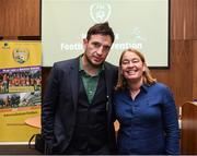 23 September 2017; UEFA marketing manager Noel Mooney and Rachel Pavlou, National Participation Manager for Women's Football at the English FA, during the FAI's 2017 Women's Football Convention at the FAI National Training Centre in Abbotstown, Dublin. Photo by Stephen McCarthy/Sportsfile