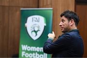 23 September 2017; UEFA marketing manager Noel Mooney during the FAI's 2017 Women's Football Convention at the FAI National Training Centre in Abbotstown, Dublin. Photo by Stephen McCarthy/Sportsfile