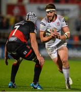 22 September 2017; Stuart McCloskey of Ulster in action against Ollie Griffiths of Dragons during the Guinness PRO14 Round 4 match between Ulster and Dragons at Kingspan Stadium in Belfast. Photo by Oliver McVeigh/Sportsfile
