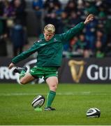 23 September 2017; Andrew Deegan of Connacht practices his place kicking ahead of the Guinness PRO14 Round 4 match between Connacht and Cardiff Blues at The Sportsground in Galway. Photo by Diarmuid Greene/Sportsfile