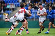 23 September 2017; Max O’Reilly of Leinster is tackled by Ben Power of Ulster during the under 18 schools interprovincial match between Leinster and Ulster at Donnybrook Stadium Dublin. Photo by Ramsey Cardy/Sportsfile