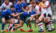 23 September 2017; Max O’Reilly of Leinster is tackled by Nathan Doak of Ulster during the under 18 schools interprovincial match between Leinster and Ulster at Donnybrook Stadium Dublin. Photo by Ramsey Cardy/Sportsfile