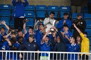 23 September 2017; Jack Larkin captain of Waterford FC lifts the Mark Farren Cup as his team-mates celebrate after the SSE Airtricity National Under 17 League Mark Farren Cup Final match between Waterford FC and Sligo Rovers at RSC in Waterford. Photo by Matt Browne/Sportsfile