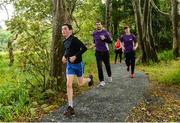 23 September 2017; Former Donegal GAA footballer, Eamon and current Donegal GAA player Jason McGee pictured at the Falcarragh parkrun where Vhi hosted a special event to celebrate their partnership with parkrun Ireland. Eamon was on hand to lead the warm up for parkrun participants before completing the 5km course alongside newcomers and seasoned parkrunners alike. Vhi provided walkers, joggers, runners and volunteers at Falcarragh parkrun with a variety of refreshments in the Vhi Relaxation Area at the finish line. A qualified physiotherapist was also available to guide participants through a post event stretching routine to ease those aching muscles. parkruns take place over a 5km course weekly, are free to enter and are open to all ages and abilities, providing a fun and safe environment to enjoy exercise. To register for a parkrun near you visit www.parkrun.ie. New registrants should select their chosen event as their home location. You will then receive a personal barcode which acts as your free entry to any parkrun event worldwide. Photo by Oliver McVeigh/Sportsfile