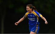 23 September 2017; Hannah Noonan of Parnells, London, celebrates after winning the senior plate final during All-Ireland Ladies Football Club 7’s where every county was represented by over1,000 players competing in 3 grades for the honourof being the 2017 Ladies All Ireland Club 7s Champions. Naomh Mearnóg and St. Sylvester's were the host club to the intensely competitive clubs competition at Naomh Mearnóg in Portmarnock, Dublin. Photo by Eóin Noonan/Sportsfile