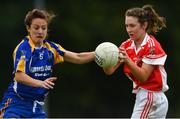 23 September 2017; Rosemary Courtney of Donaghmoyne, Monaghan in action against Sinead Cafferky of Parnells, London during All-Ireland Ladies Football Club 7’s where every county was represented by over 1,000 players competing in 3 grades for the honourof being the 2017 Ladies All Ireland Club 7s Champions. Naomh Mearnóg and St. Sylvester's were the host club to the intensely competitive clubs competition at Naomh Mearnóg in Portmarnock, Dublin. Photo by Eóin Noonan/Sportsfile