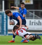23 September 2017; Sam Dardis of Leinster is tackled by Kevin McNaboe of Ulster during the under 18 schools interprovincial match between Leinster and Ulster at Donnybrook Stadium Dublin. Photo by Ramsey Cardy/Sportsfile