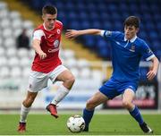23 September 2017; Niall Morahan of Sligo Rovers in action against Colm Whelan of  Waterford FC during the SSE Airtricity National Under 17 League Mark Farren Cup Final match between Waterford FC and Sligo Rovers at RSC in Waterford. Photo by Matt Browne/Sportsfile