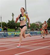8 July 2012; Joanne Cuddihy, Kilkenny City Harriers AC, on her way to winning the Women's 400m Final. Woodie’s DIY Senior Track and Field Championships of Ireland, Morton Stadium, Santry, Dublin. Picture credit: Tomas Greally / SPORTSFILE