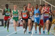 10 July 2012; Ireland's Sean Tobin, second from left, 464, in action during his heat of the Men's 1500m where he finished 6th in a time of 3:49.11. IAAF World Junior Athletics Championships, Montjuïc Olympic Stadium, Barcelona, Spain. Picture credit: Brendan Moran / SPORTSFILE