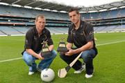 10 July 2012; Sligo footballer Adrian Marren, left, and Tipperary hurler Paraic Maher with their GAA / GPA Player of the Month Awards, sponsored by Opel, for June. Croke Park, Dublin. Picture credit: Barry Cregg / SPORTSFILE