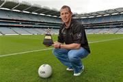 10 July 2012; Sligo footballer Adrian Marren with his GAA / GPA Player of the Month Award, sponsored by Opel, for June. Croke Park, Dublin. Picture credit: Barry Cregg / SPORTSFILE
