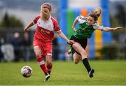 23 September 2017; Siobhan Killeen of Shelbourne Ladies in action against Heather Payne of Peamount United during the Continental Tyres Women's National League Cup Final match between Peamount United and Shelbourne Ladies at Greenogue in Dublin. Photo by Stephen McCarthy/Sportsfile