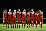 23 September 2017; Shelbourne Ladies players during the Continental Tyres Women's National League Cup Final match between Peamount United and Shelbourne Ladies at Greenogue in Dublin. Photo by Stephen McCarthy/Sportsfile