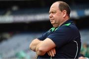 24 September 2017; Fermanagh manager Emmet Curry during the TG4 Ladies Football All-Ireland Junior Championship Final match between Derry and Fermanagh at Croke Park in Dublin. Photo by Brendan Moran/Sportsfile