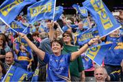 24 September 2017; Tipperary supporters during the TG4 Ladies Football All-Ireland Intermediate Championship Final match between Tipperary and Tyrone at Croke Park in Dublin. Photo by Cody Glenn/Sportsfile