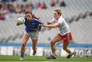 24 September 2017; Gillian O'Brien of Tipperary in action against Ella Louise Mulgrew of Tyrone during the TG4 Ladies Football All-Ireland Intermediate Championship Final match between Tipperary and Tyrone at Croke Park in Dublin. Photo by Cody Glenn/Sportsfile
