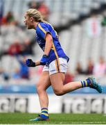 24 September 2017; Aisling McCarthy of Tipperary celebrates scoring her side's first goal during the TG4 Ladies Football All-Ireland Intermediate Championship Final match between Tipperary and Tyrone at Croke Park in Dublin. Photo by Cody Glenn/Sportsfile