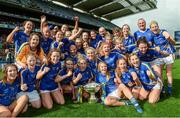 24 September 2017; Tipperary players celebrate with the cup following the TG4 Ladies Football All-Ireland Intermediate Championship Final match between Tipperary and Tyrone at Croke Park in Dublin. Photo by Cody Glenn/Sportsfile