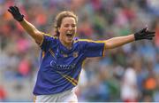 24 September 2017; Gillian O'Brien of Tipperary celebrates after the TG4 Ladies Football All-Ireland Intermediate Championship Final match between Tipperary and Tyrone at Croke Park in Dublin. Photo by Brendan Moran/Sportsfile