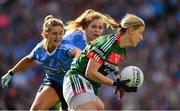 24 September 2017; Cora Staunton of Mayo in action against Martha Byrne of Dublin during the TG4 Ladies Football All-Ireland Senior Championship Final match between Dublin and Mayo at Croke Park in Dublin. Photo by Brendan Moran/Sportsfile