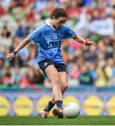 24 September 2017; Sinéad Aherne of Dublin fails to score a penalty during the TG4 Ladies Football All-Ireland Senior Championship Final match between Dublin and Mayo at Croke Park in Dublin. Photo by Cody Glenn/Sportsfile