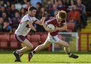 24 September 2017; Ronan Bradley of Slaughtneil in action against Dermot McBride of Ballinascreen during the Derry County Senior Football Championship Final match between Slaughtneil and Ballinascreen at Celtic Park in Derry. Photo by Oliver McVeigh/Sportsfile