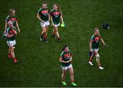 24 September 2017; Dejected Mayo players following the TG4 Ladies Football All-Ireland Senior Championship Final match between Dublin and Mayo at Croke Park in Dublin. Photo by Stephen McCarthy/Sportsfile