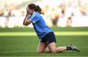 24 September 2017; Noelle Healy of Dublin reacts at the final whistle during the TG4 Ladies Football All-Ireland Senior Championship Final match between Dublin and Mayo at Croke Park in Dublin. Photo by Cody Glenn/Sportsfile