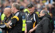 8 July 2012; Kilkenny manager Brian Cody, with county board secretary Ned Quinn, right, and selectors Martin Fogarty, left, and Michael Dempsey, after the game. Leinster GAA Hurling Senior Championship Final, Kilkenny v Galway, Croke Park, Dublin. Picture credit: Daire Brennan / SPORTSFILE