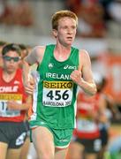 10 July 2012; Kevin Dooney, 456, Ireland, in action during the Men's 10000m where he finished in 24th place. IAAF World Junior Athletics Championships, Montjuïc Olympic Stadium, Barcelona, Spain. Picture credit: Brendan Moran / SPORTSFILE