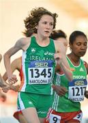 10 July 2012; Sarah Collins, 1345, Ireland, in action during the Women's 3000m, where she finished in 13th place. IAAF World Junior Athletics Championships, Montjuïc Olympic Stadium, Barcelona, Spain. Picture credit: Brendan Moran / SPORTSFILE