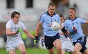 11 July 2012; Gavin Burke, Dublin, in action against Paul Mescall, Kildare. Electric Ireland Leinster GAA Football Minor Championship, Semi-Final, Kildare v Dublin, St Conleth's Park, Newbridge, Co. Kildare. Picture credit: Matt Browne / SPORTSFILE