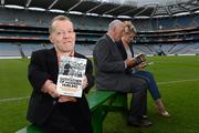 11 July 2012; Author Enda McEvoy with Kilkenny hurling great Eddie Keher, centre, and RTE Sport's Evanne Ni Chuilinn at the launch of The Godfather of Modern Hurling - The Father Tommy Maher Story by Enda McEvoy. Croke Park, Dublin. Picture credit: Brian Lawless / SPORTSFILE
