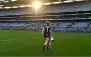 24 September 2017; Ciara Trant of Dublin with the Brendan Martin Cup after the TG4 Ladies Football All-Ireland Senior Championship Final match between Dublin and Mayo at Croke Park in Dublin. Photo by Brendan Moran/Sportsfile