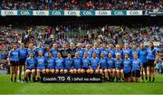 24 September 2017; The Dublin squad prior to the TG4 Ladies Football All-Ireland Senior Championship Final match between Dublin and Mayo at Croke Park in Dublin. Photo by Brendan Moran/Sportsfile
