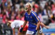 24 September 2017; Aisling McCarthy of Tipperary celebrates following the TG4 Ladies Football All-Ireland Intermediate Championship Final match between Tipperary and Tyrone at Croke Park in Dublin. Photo by Cody Glenn/Sportsfile