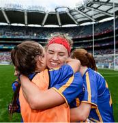 24 September 2017; Orla O'Dwyer of Tipperary and team-mates celebrate following the TG4 Ladies Football All-Ireland Intermediate Championship Final match between Tipperary and Tyrone at Croke Park in Dublin. Photo by Cody Glenn/Sportsfile