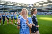 24 September 2017; Carla Rowe of Dublin following the TG4 Ladies Football All-Ireland Senior Championship Final match between Dublin and Mayo at Croke Park in Dublin. Photo by Cody Glenn/Sportsfile