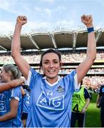 24 September 2017; Niamh McEvoy of Dublin celebrates following the TG4 Ladies Football All-Ireland Senior Championship Final match between Dublin and Mayo at Croke Park in Dublin. Photo by Cody Glenn/Sportsfile