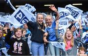 24 September 2017; Dublin supporters during the TG4 Ladies Football All-Ireland Senior Championship Final match between Dublin and Mayo at Croke Park in Dublin. Photo by Cody Glenn/Sportsfile