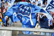 24 September 2017; Dublin supporters during the TG4 Ladies Football All-Ireland Senior Championship Final match between Dublin and Mayo at Croke Park in Dublin. Photo by Cody Glenn/Sportsfile