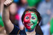 24 September 2017; Mayo supporter during the TG4 Ladies Football All-Ireland Senior Championship Final match between Dublin and Mayo at Croke Park in Dublin. Photo by Cody Glenn/Sportsfile