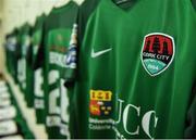 25 September 2017; A detailed view of the Cork City crest ahead of the SSE Airtricity Premier Division match between Cork City and Dundalk at Turners Cross, in Cork. Photo by Eóin Noonan/Sportsfile