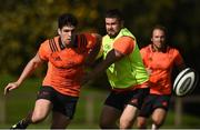 25 September 2017; Alex Wootton of Munster in action against team-mate Duncan Casey during Munster Rugby Squad Training at the University of Limerick in Limerick. Photo by Diarmuid Greene/Sportsfile