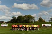 25 September 2017; Munster defence coach Jacques Nienaber speaks to his players during Munster Rugby Squad Training at the University of Limerick in Limerick. Photo by Diarmuid Greene/Sportsfile
